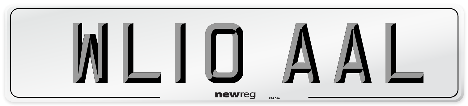 WL10 AAL Number Plate from New Reg